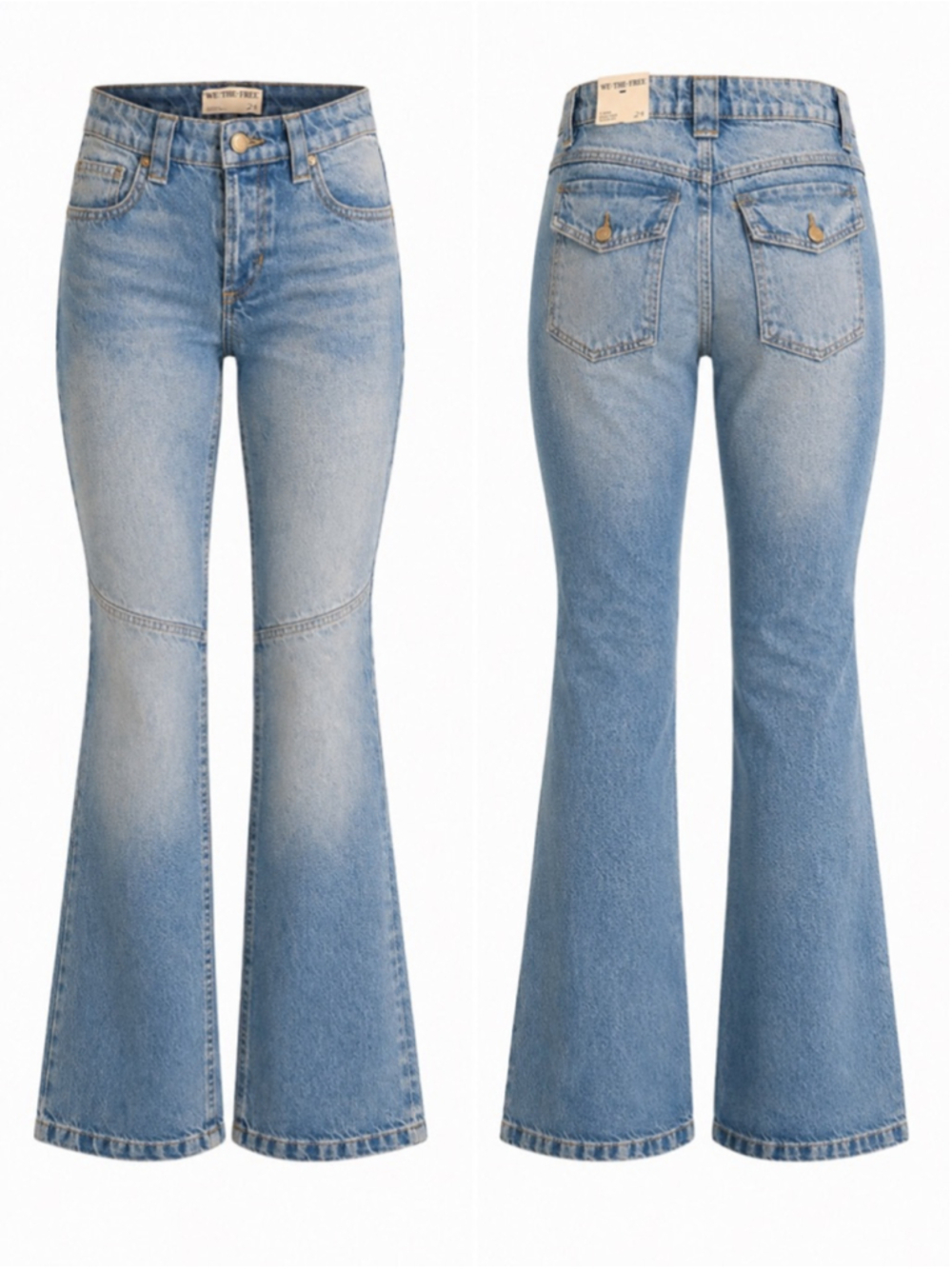 We The Free Flora Low-Rise Bootcut Jeans Sz 24 NWT